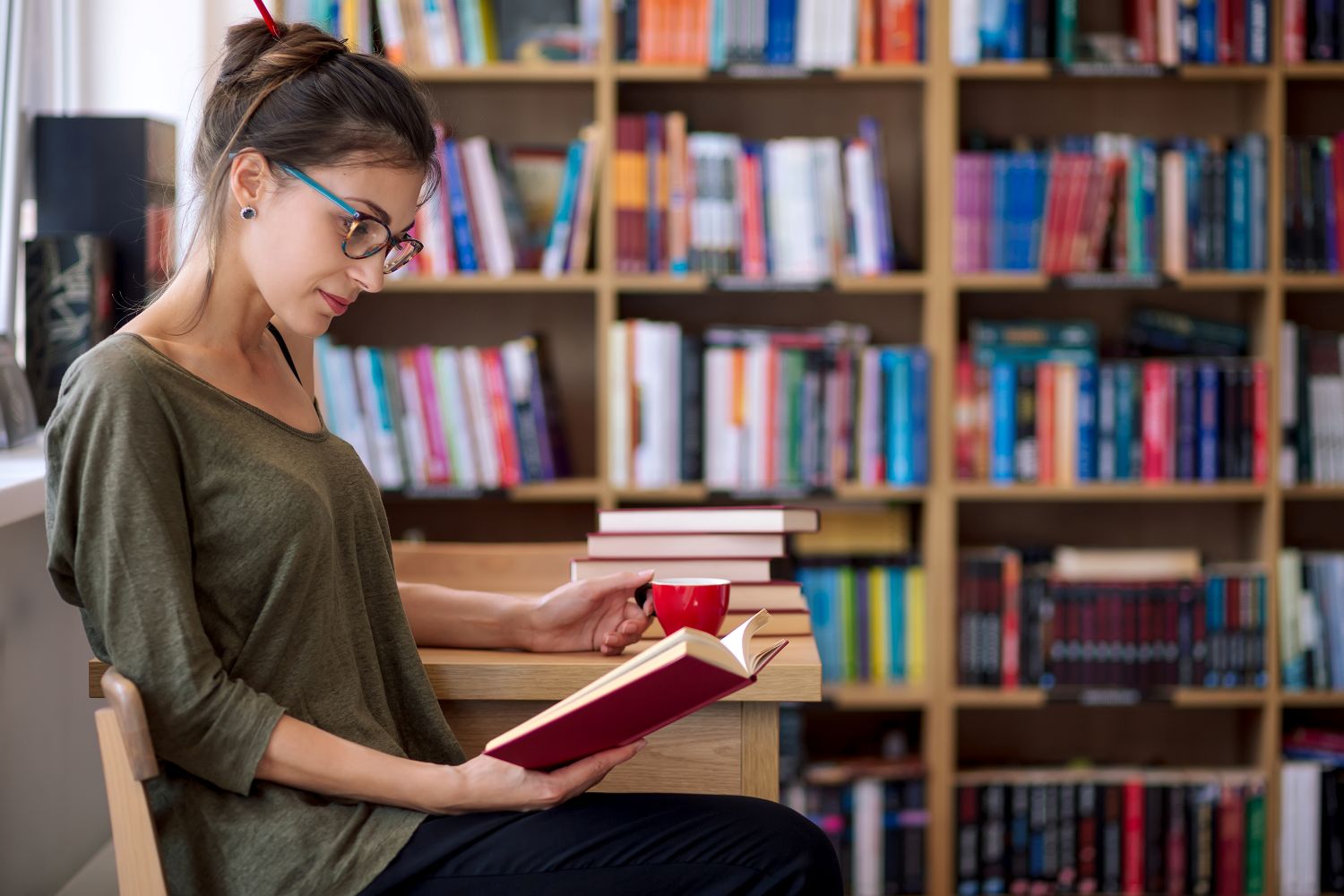 Reading books regularly